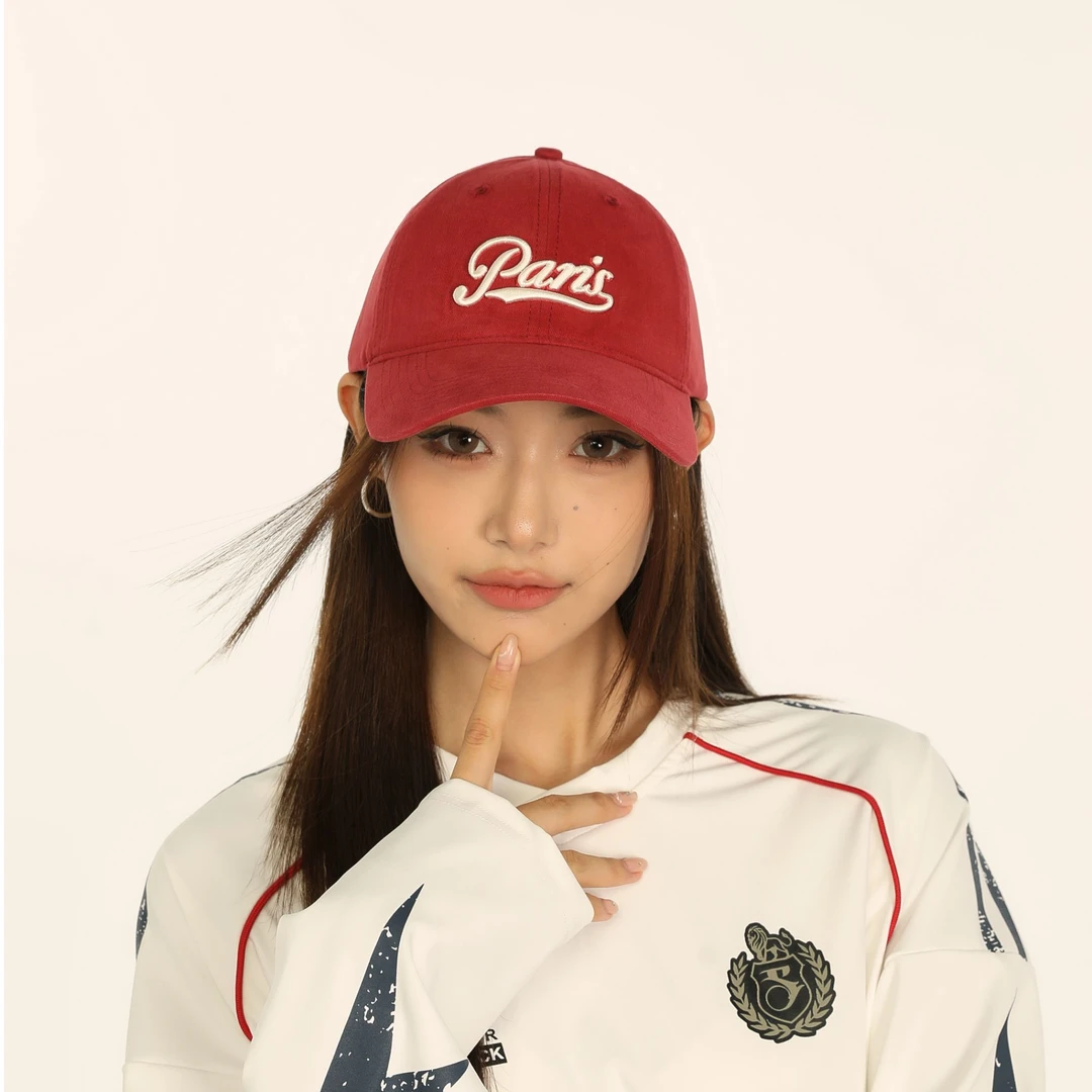 【立体绣Paris】软顶棒球帽加大加深休闲时尚洋气ins韩版潮流百搭