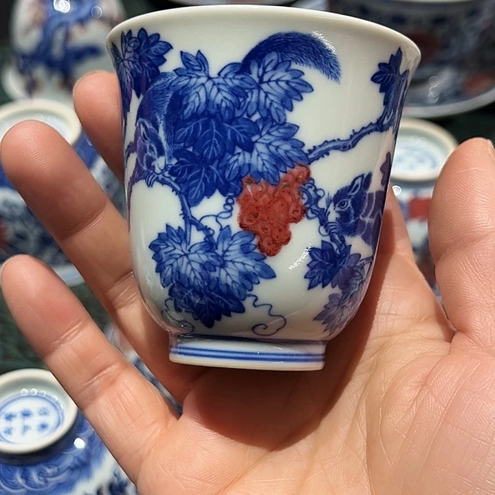 臻玉古坊原矿孔雀石釉里红