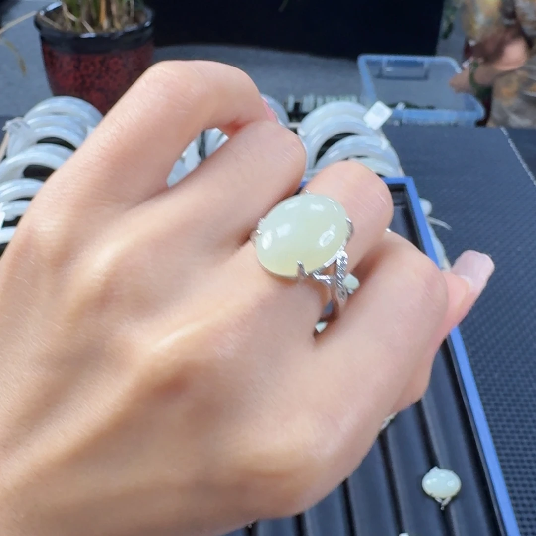 和田玉戒指合金精品