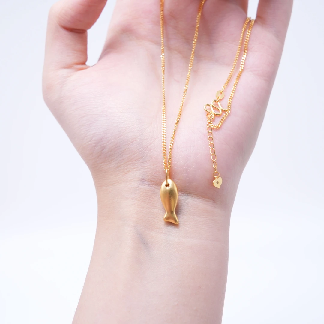 【金套链】素小鱼黄金套链古法5G足金999经典精致百搭轻奢送女友