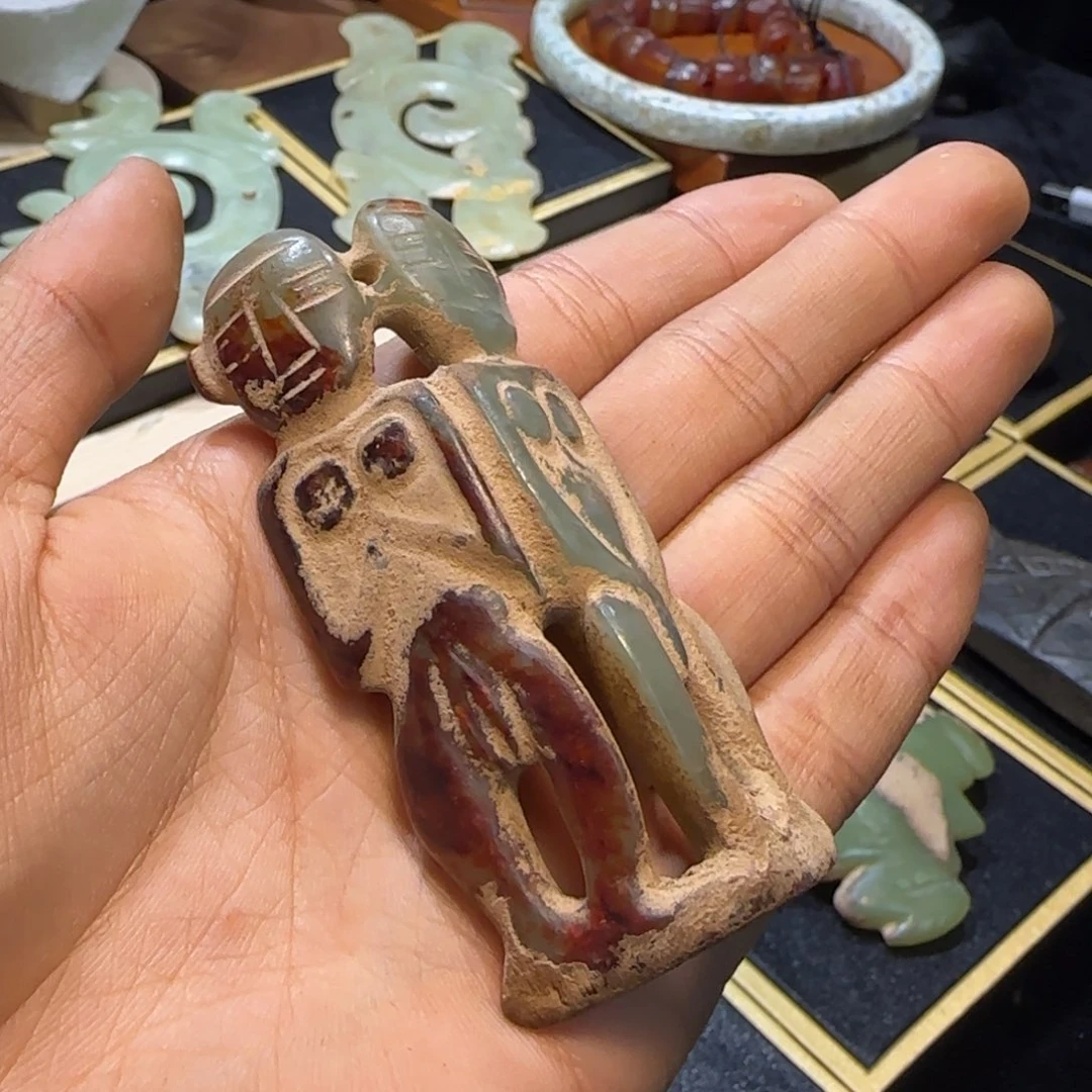 玉生*玉摆件太阳人