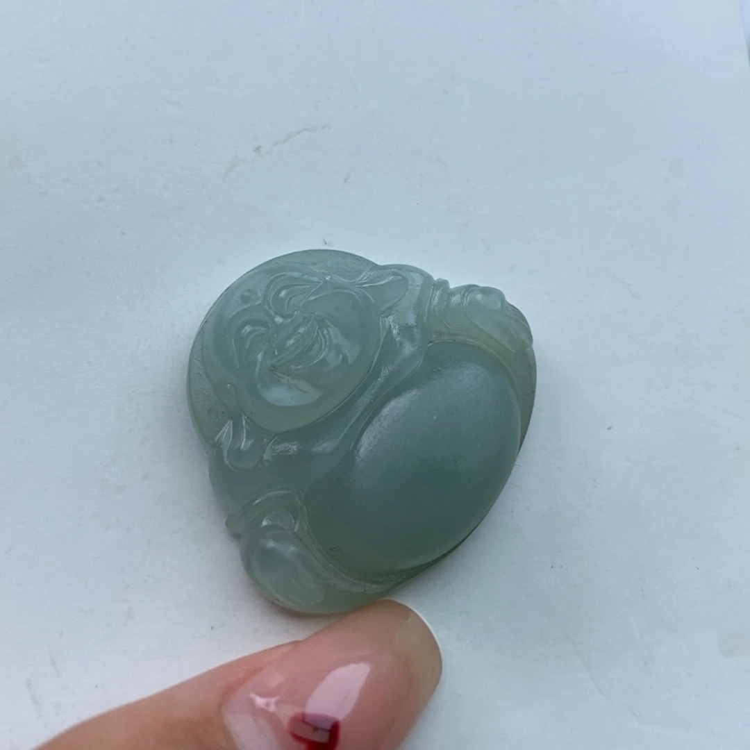 定制翡翠未镶嵌月****睡毛货无鉴赏