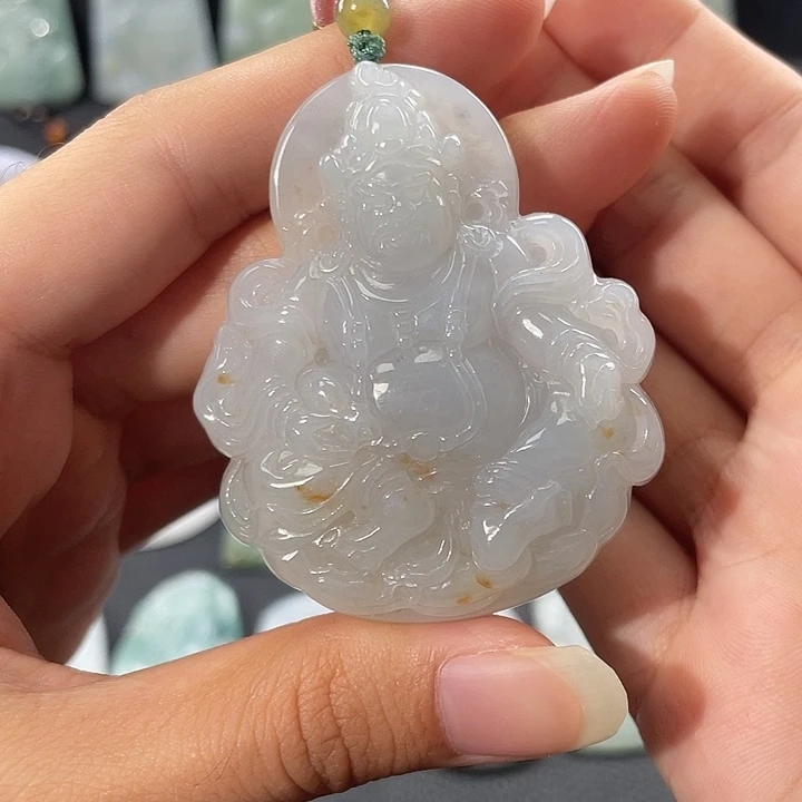 颈饰未镶嵌翡翠翡翠黄财神