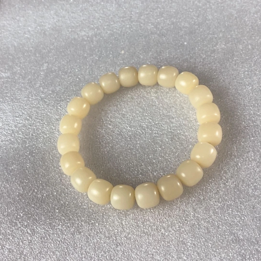 菩提根/象牙果吊坠10 11奶黄色单圈