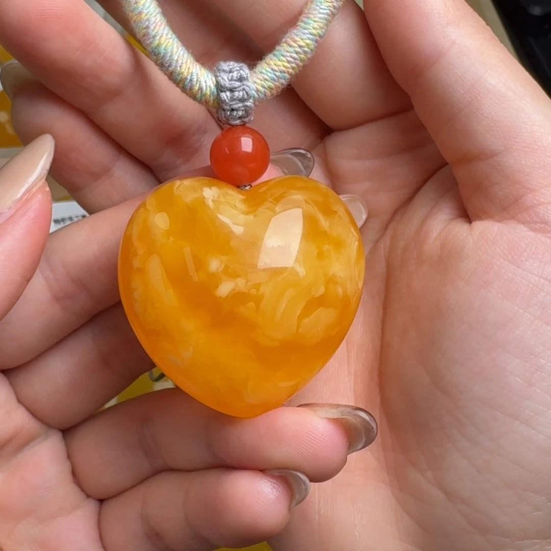 蜜蜡未镶嵌毛衣链无优化无烤色无补胶无覆膜无辐照无煮蜜