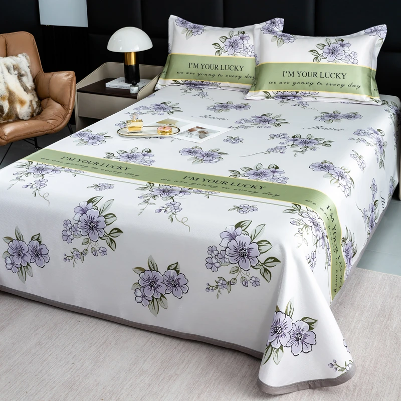 可机洗冰丝凉席三件套夏季高档单双人可折叠床单款新品软席子家用