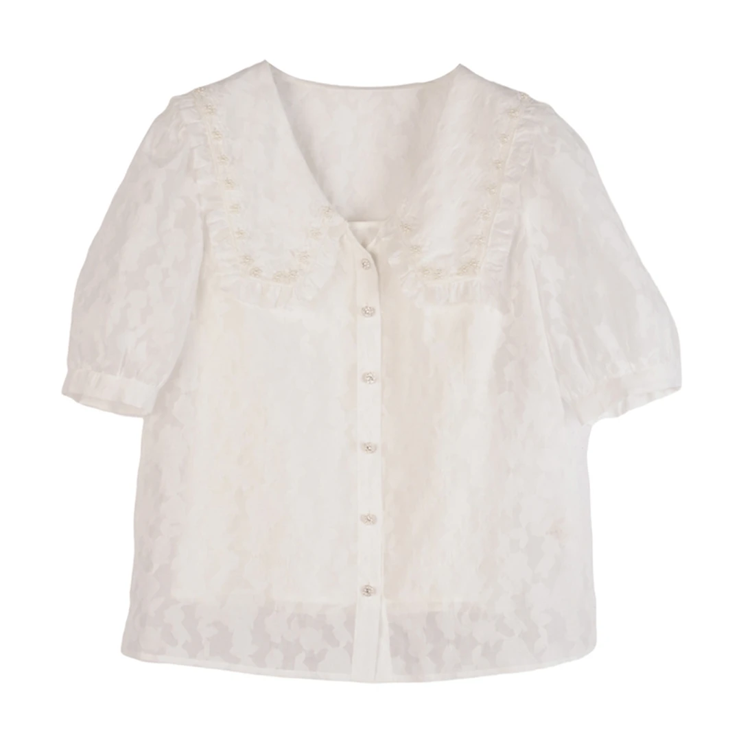 【小铃铛】芭依璐2025夏季新款时尚衬衫90C0003