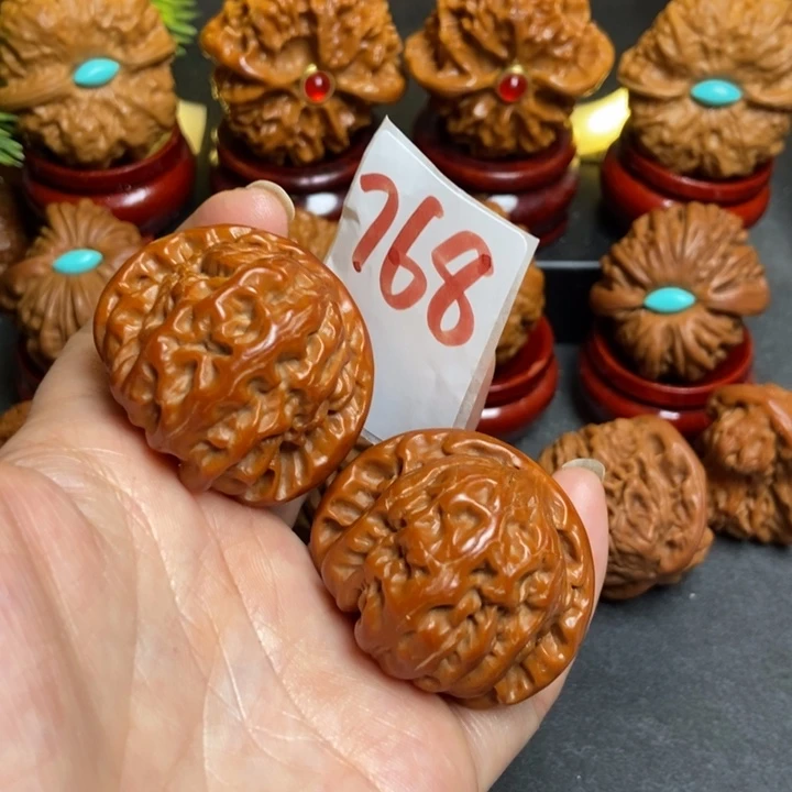 文玩核桃把件大**乐39白狮子768