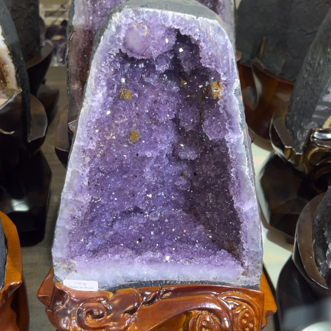 摆件紫晶未镶嵌水晶