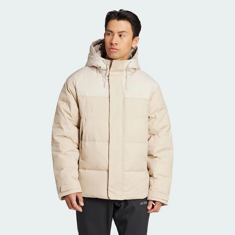 adidas/阿迪达斯男子羽绒服新款潮流百搭保暖连帽羽绒外套IX7925