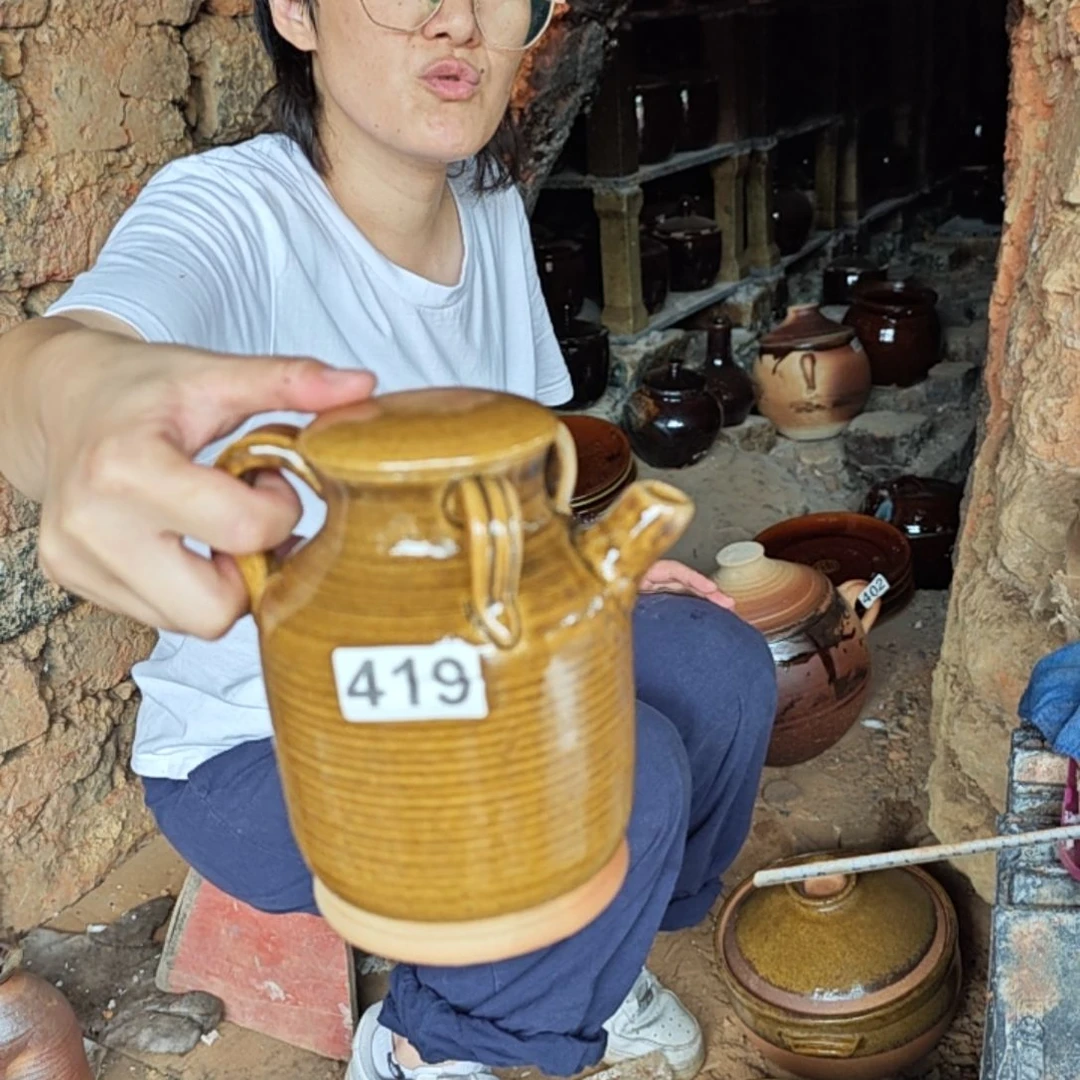 茶***志瓷片419拉皮柴火烧制