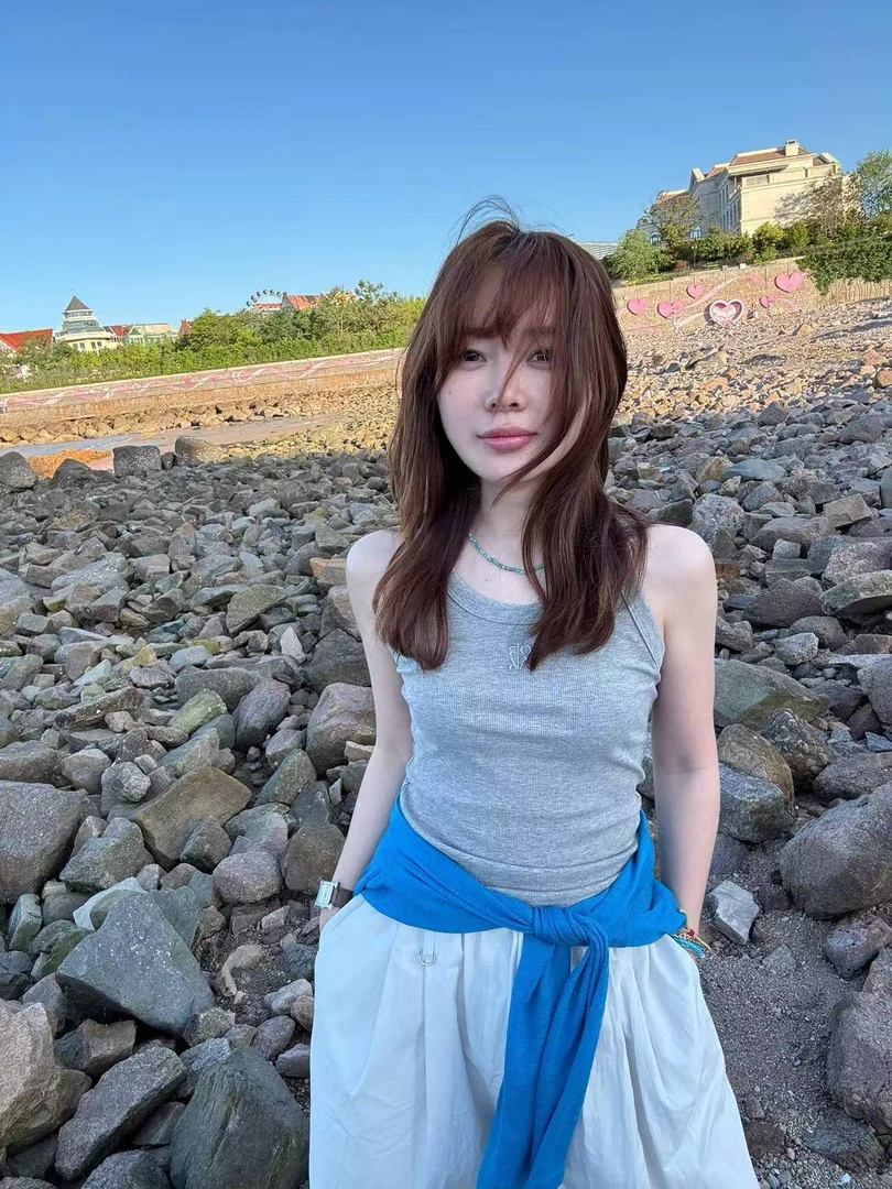 【BORAKOO】2色ORAK刺绣~螺纹背心