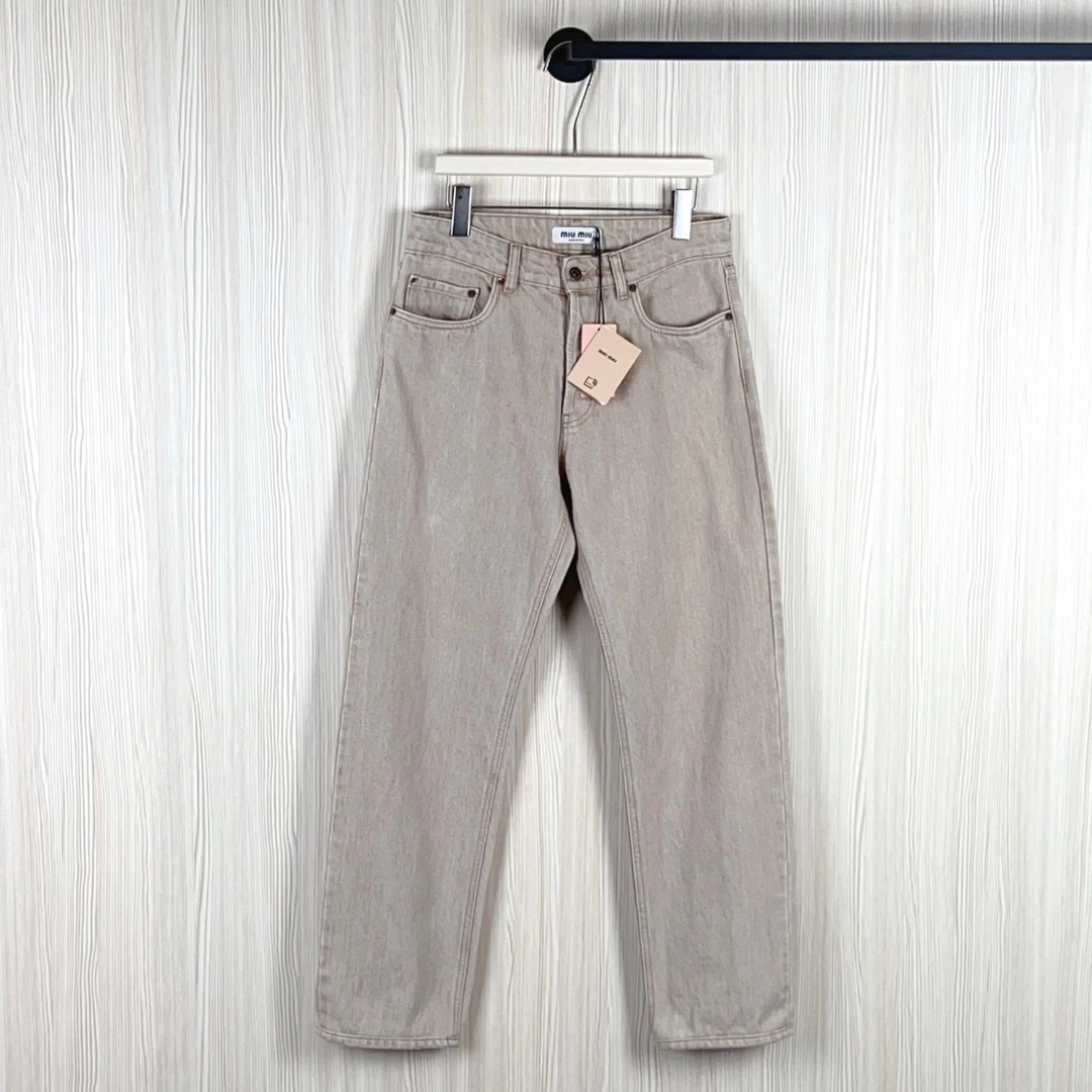 未使用 MIU MIU/缪缪 长裤尺码25裤成色看直播GSS28842