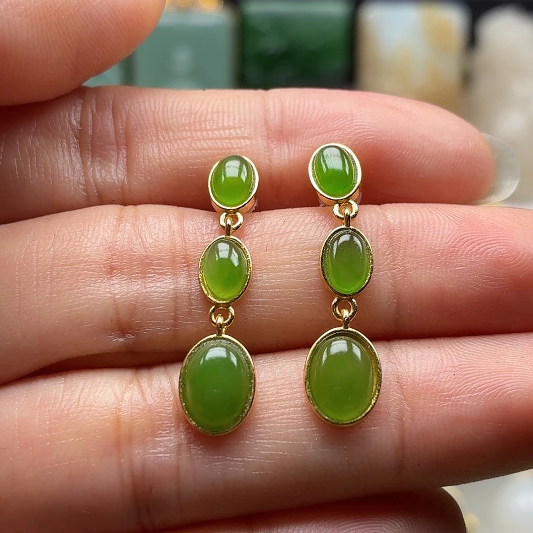 和田玉银S925镶嵌颈饰