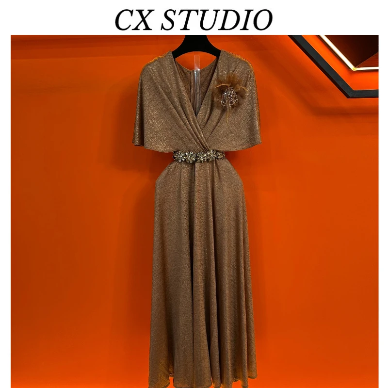 YC编码09 经典收腰轻奢时尚夏季连衣裙（定制女装）TG939