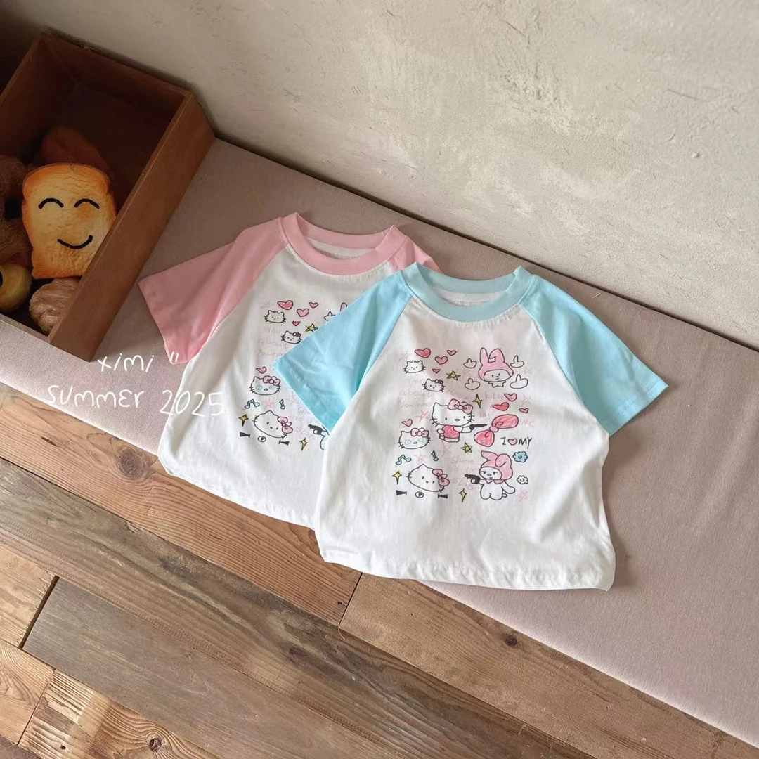 女童卡通百搭上衣（XM-7110-夏A）