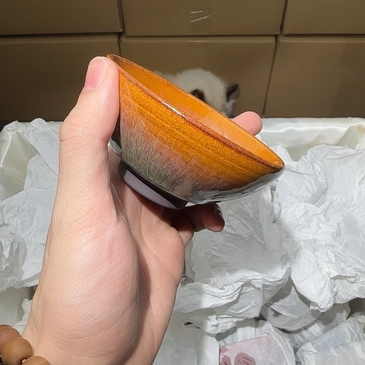 茶盏微瑕建盏，介意勿拍