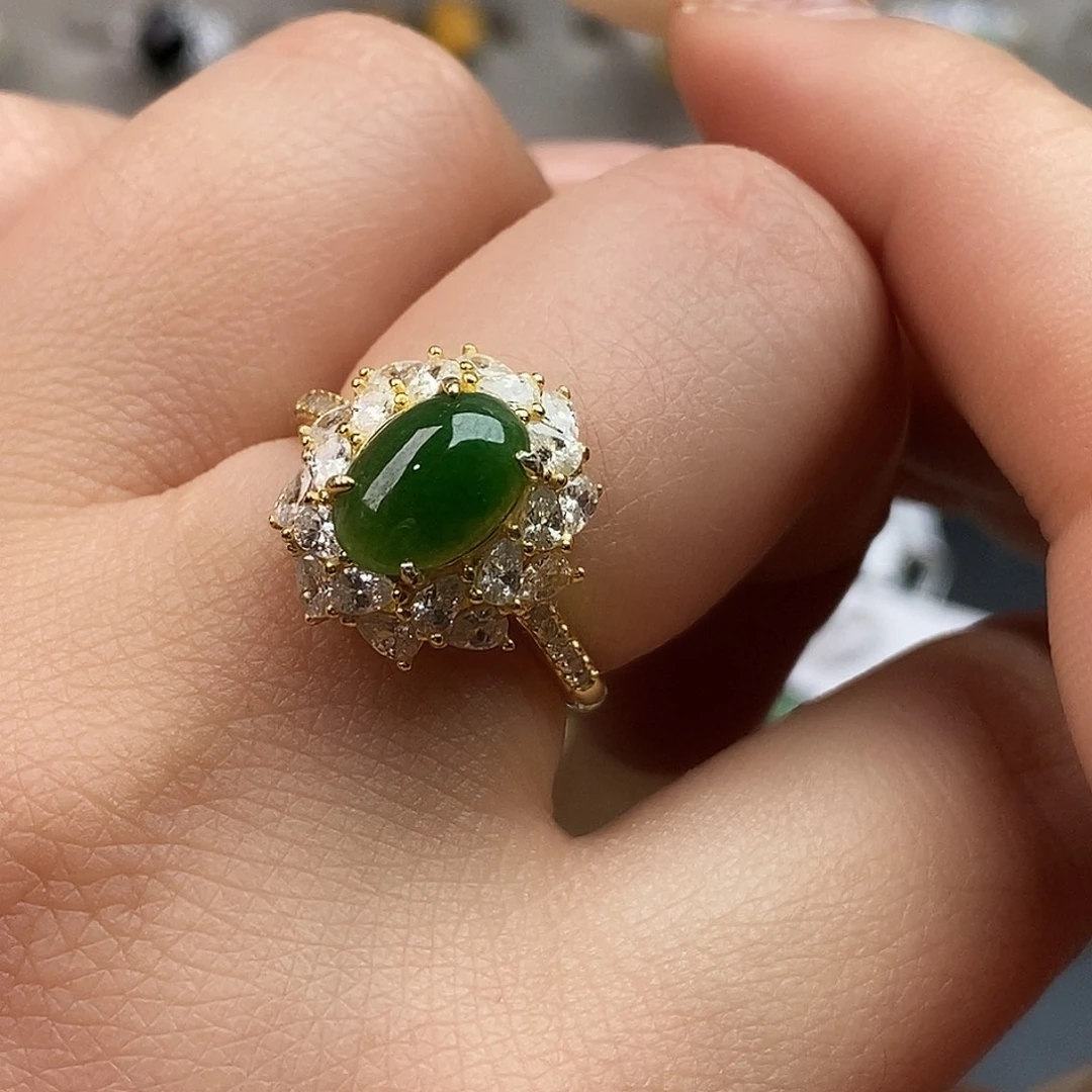 翡翠未镶嵌戒指翡翠