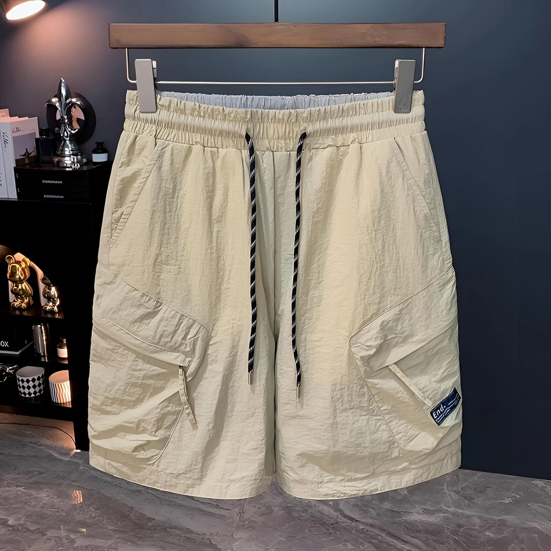 Cebrodz夏季休闲工装裤男潮流百搭短裤薄款速干宽松运动五分裤