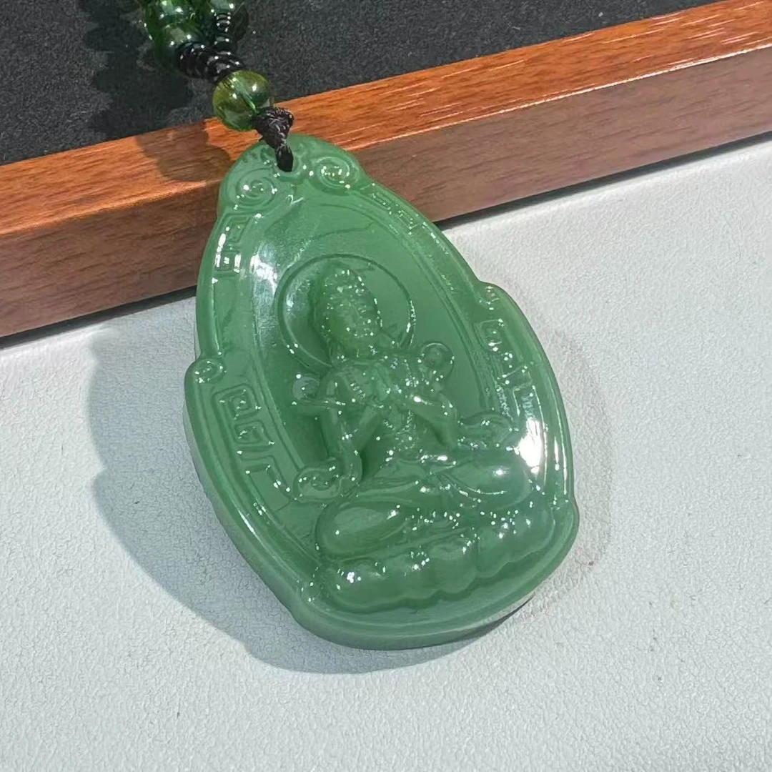 【福满满珠宝】FU015-Diy配饰-精美设计款绿观音吊坠-多样性发其一