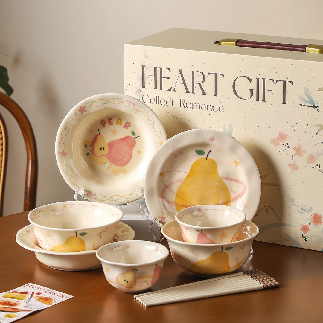 川岛屋碗碟餐具套装家用碗盘搬家乔迁新居礼盒结婚新婚生日礼物女