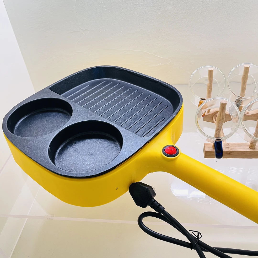 铸铁煎蛋锅家用鸡蛋汉堡锅无涂层煎蛋神器蛋饺锅平底锅不粘锅煎锅