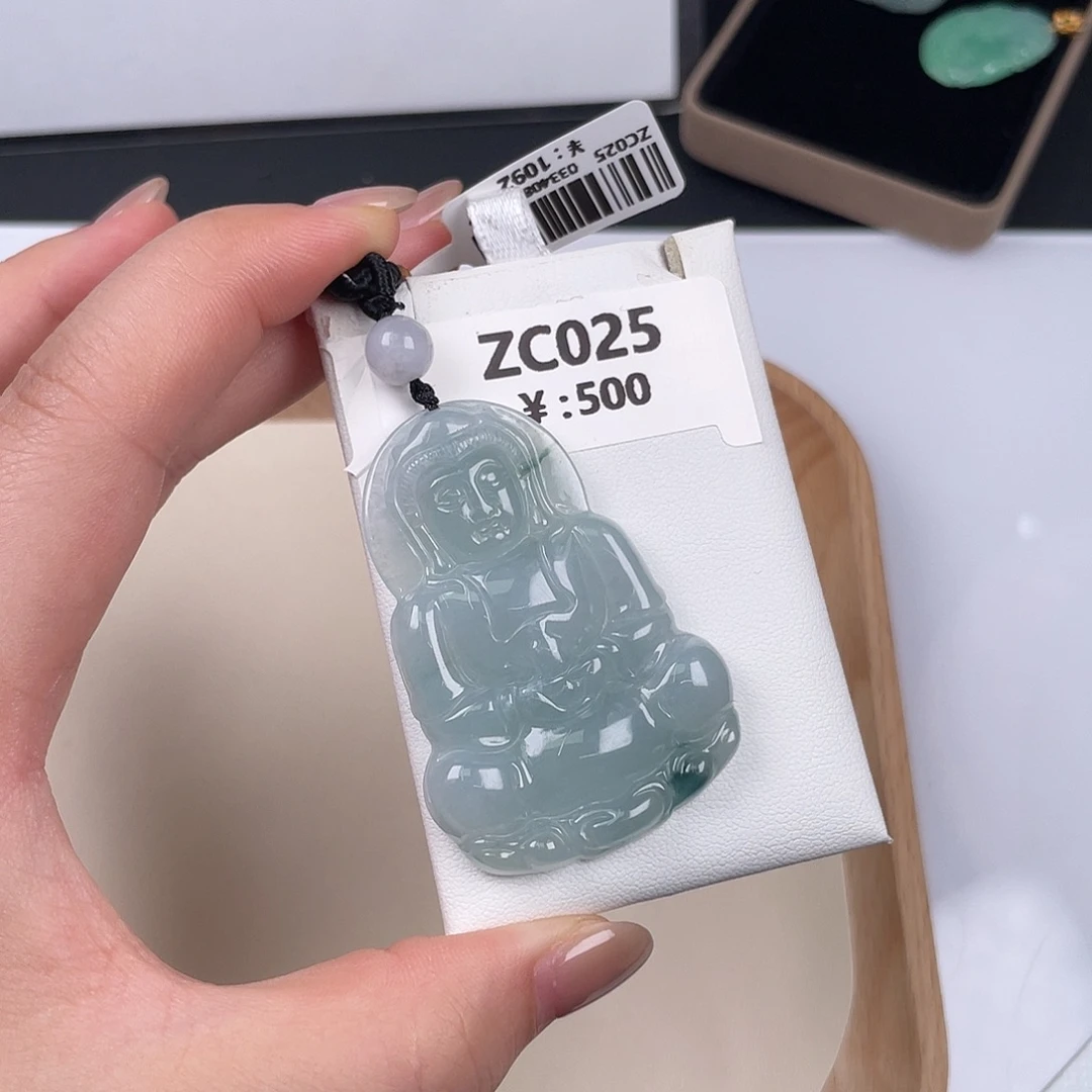 翡翠未镶嵌颈饰zc025