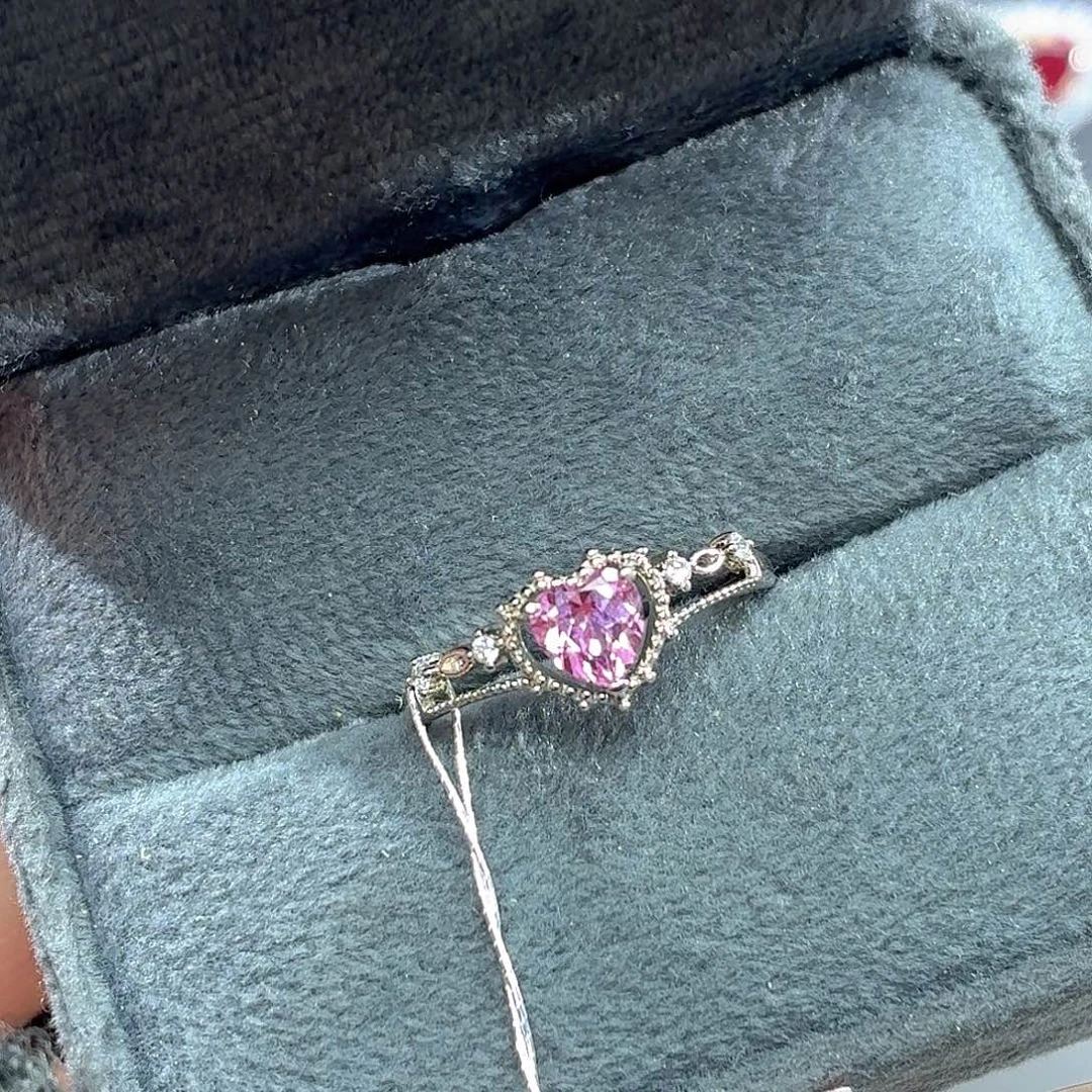 925银培育帕帕拉恰色粉蓝宝