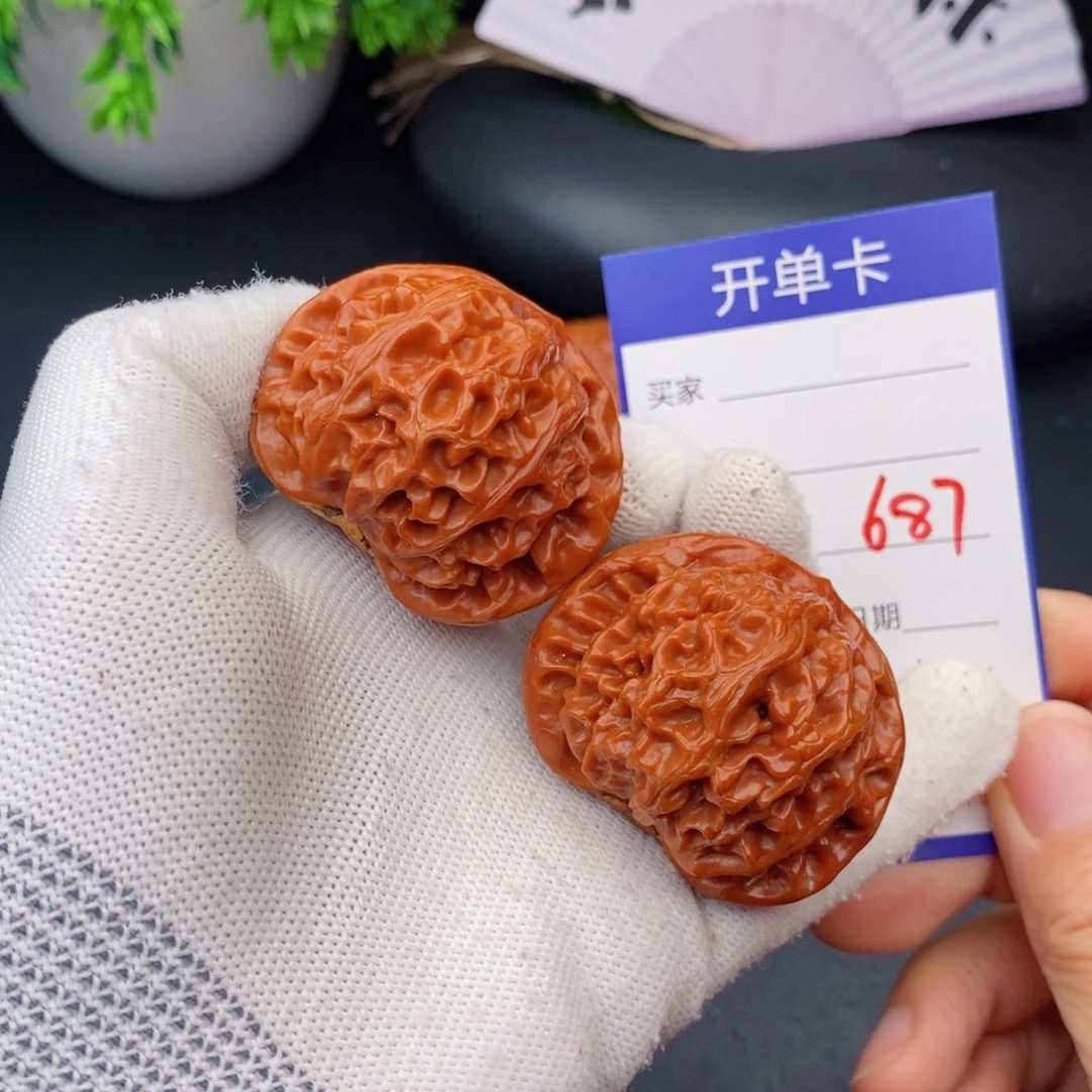 文玩核桃把件45宫灯687