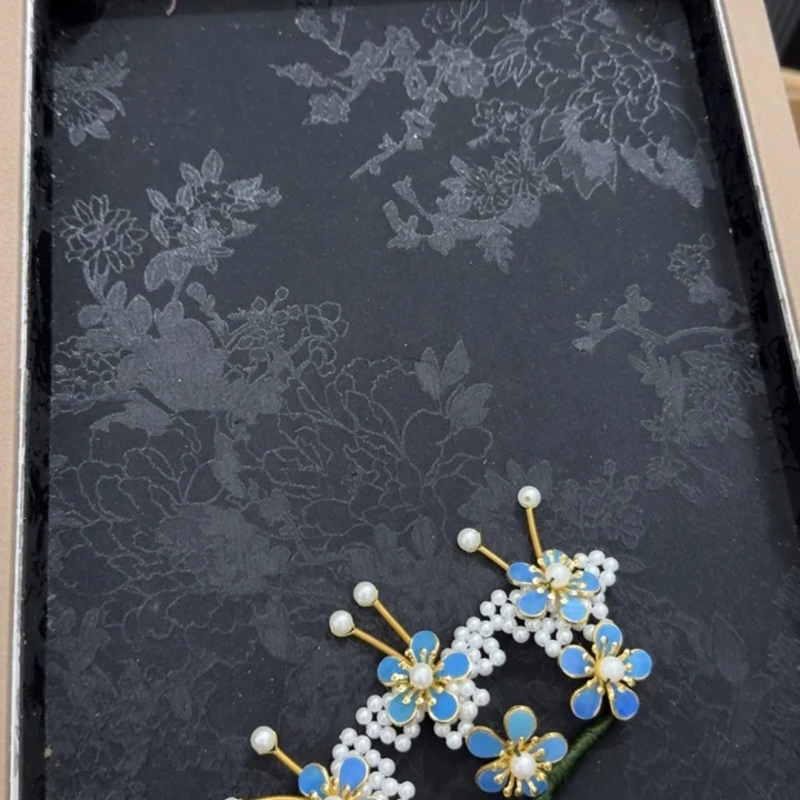 醋酸铁合金鹅毛仿点翠