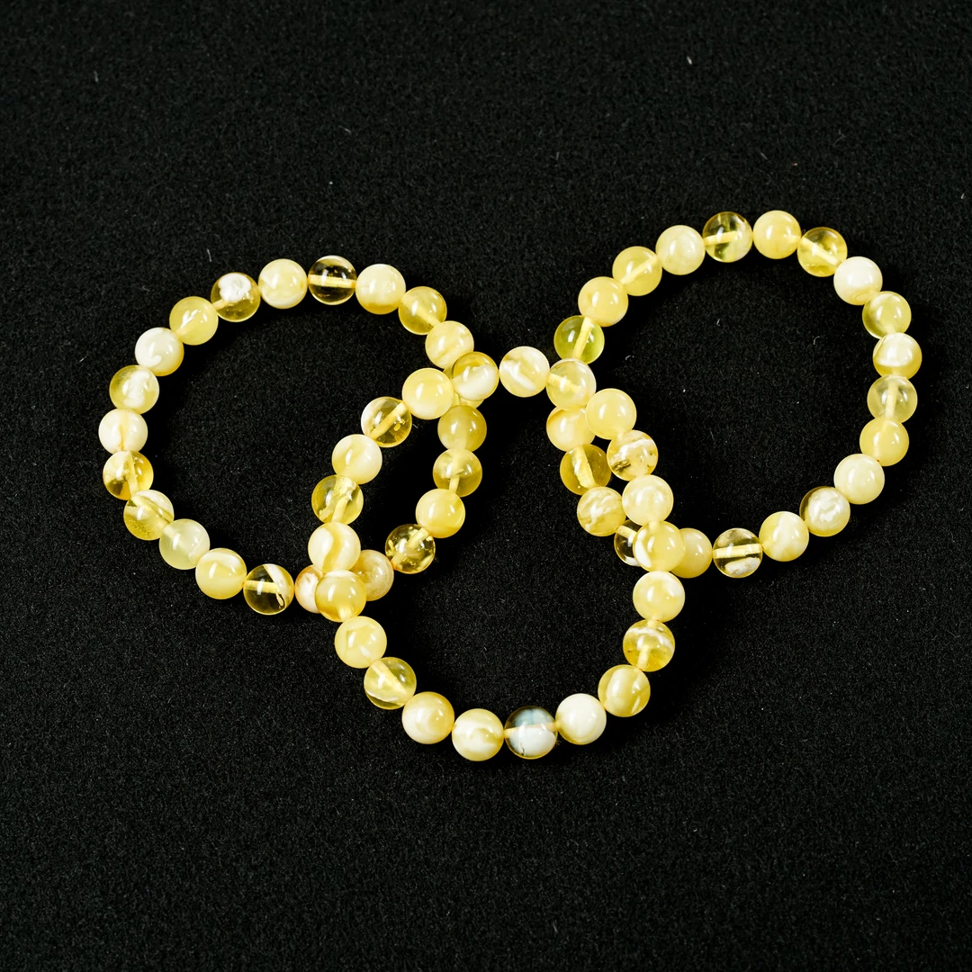 蜜蜡圆珠单圈手串多样性发货，发其一约8-8.5mm+约7-8g11250507-06