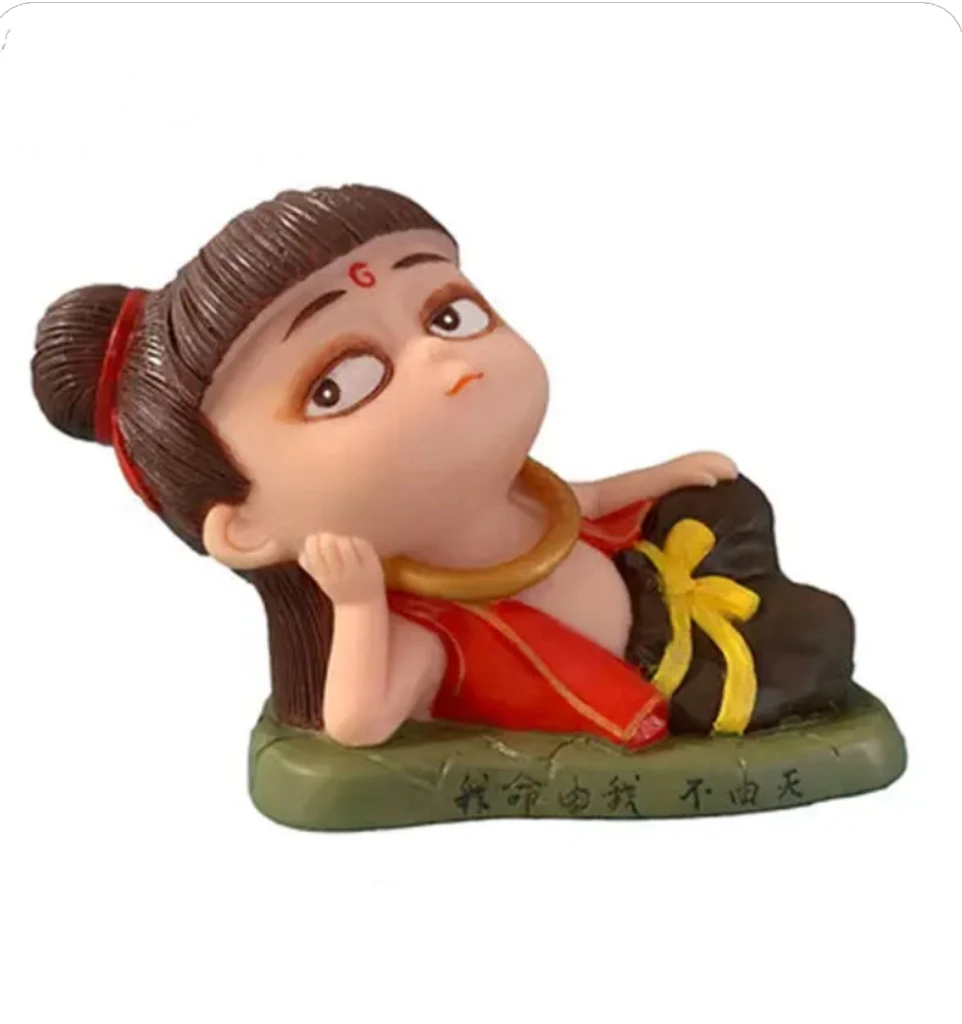 网红爆款哪吒彩绘娃娃