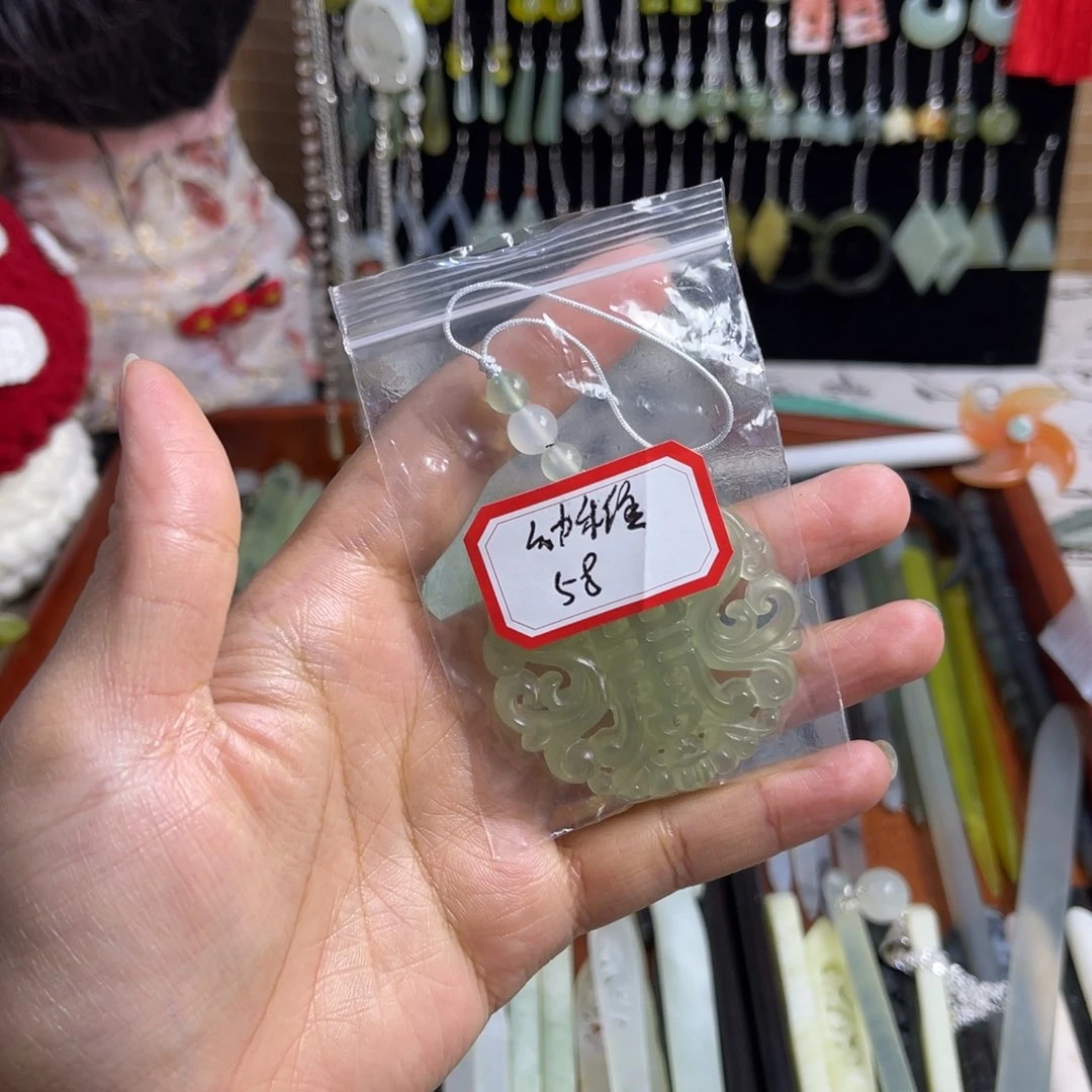 蛇纹石玉发饰未镶嵌幼*