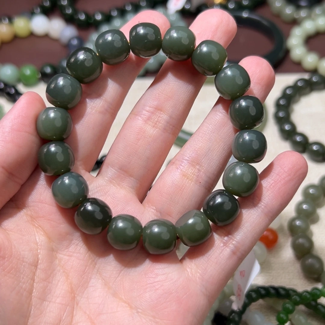 和田玉未镶嵌手链