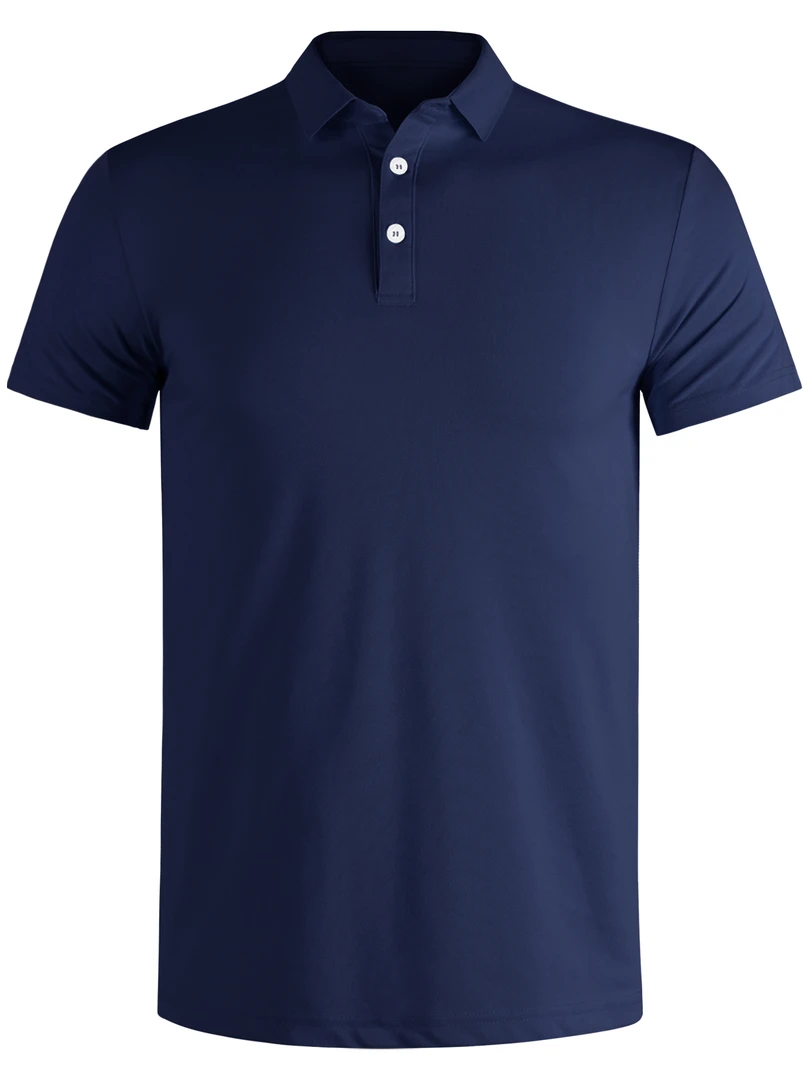 外贸珠地POLO衫男士透气夏季短袖上衣