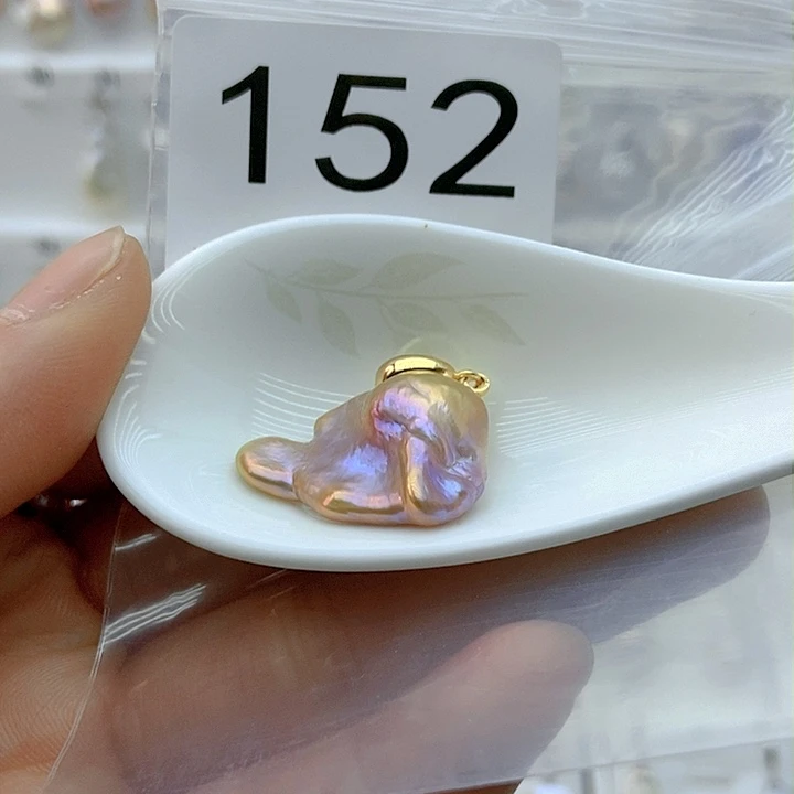 淡水珍珠颈饰9K金镶嵌