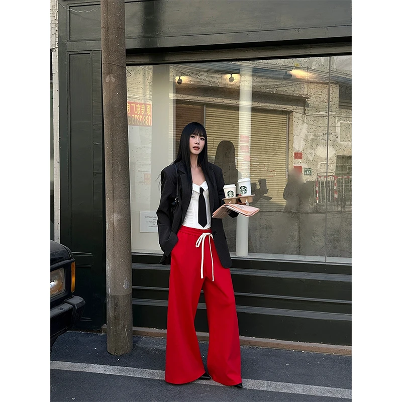 VENUIE【复古玩家】黑灰格宽松设计感休闲时尚纹西装外套01346