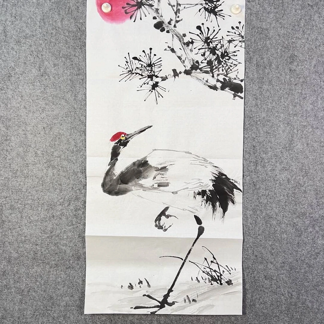 国画221 花鸟在此鸣叫的声此起彼伏中也