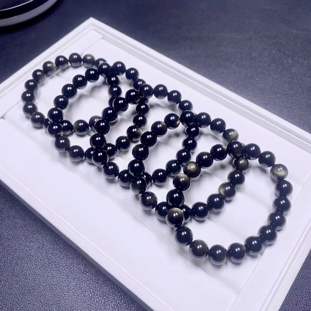 天然双面猫眼金曜石手串10mm