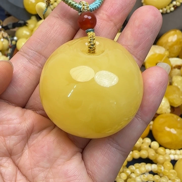 蜜蜡颈饰未镶嵌天然蜜蜡