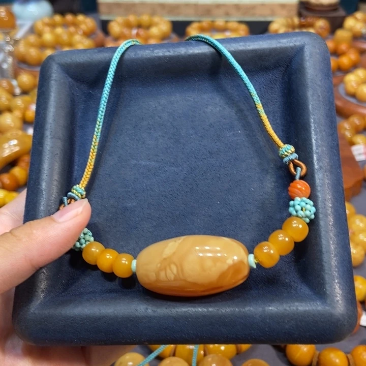 未镶嵌琥珀手链蜜蜡