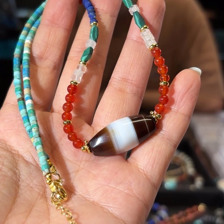 玛瑙/玉髓未镶嵌颈饰