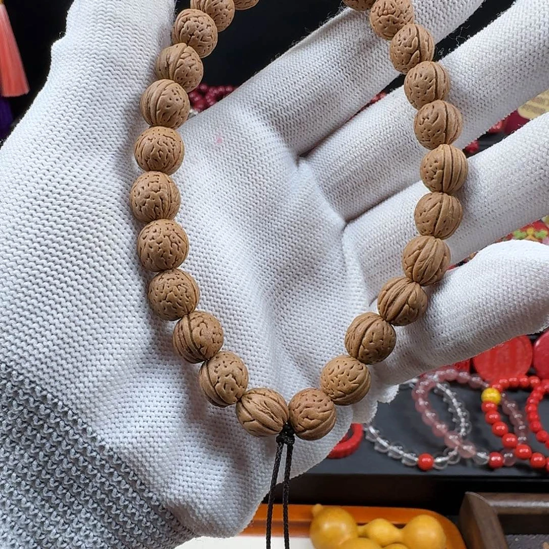 木质非金属桃核手持小尺