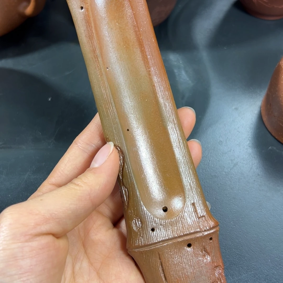 紫砂茶杯全手工香插