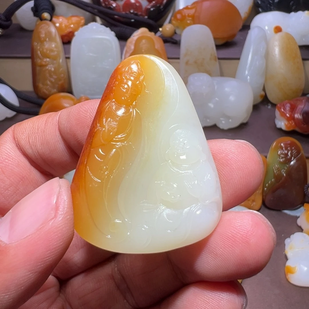 和田玉颈饰未镶嵌茉*?