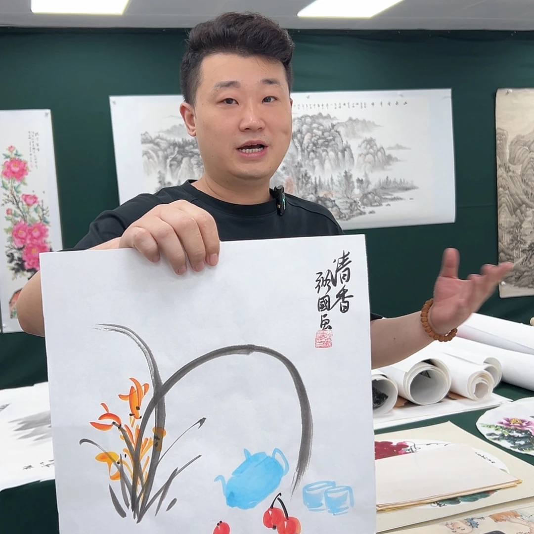国画国画作品宣纸纯手绘
