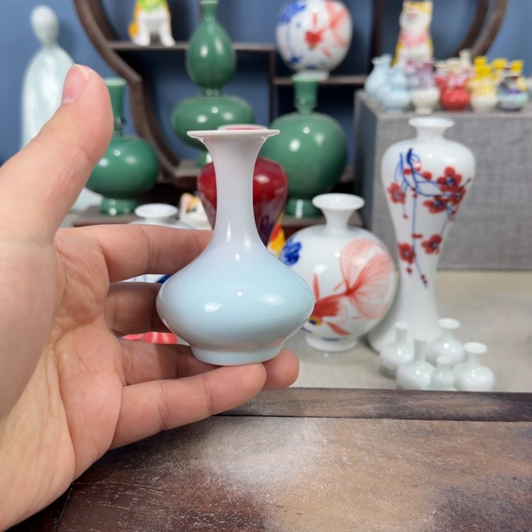 陶瓷手工小花器摆件