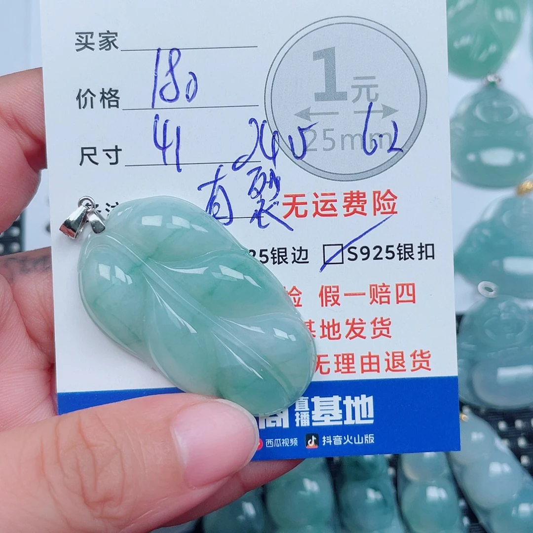 翡翠银S925镶嵌颈饰