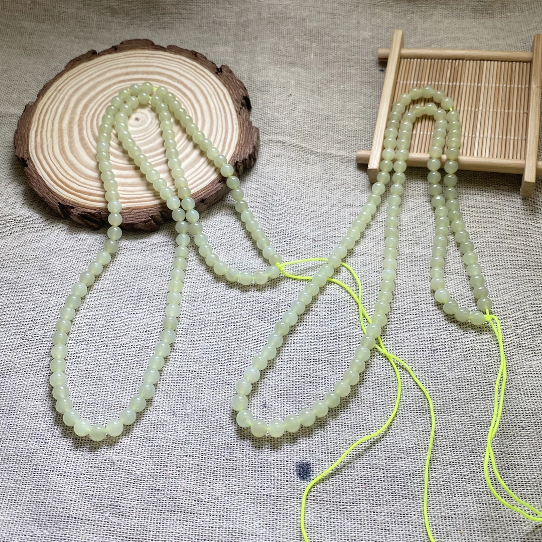 【小魏总珠宝】和田玉项链（5mm+）【多样性发一】