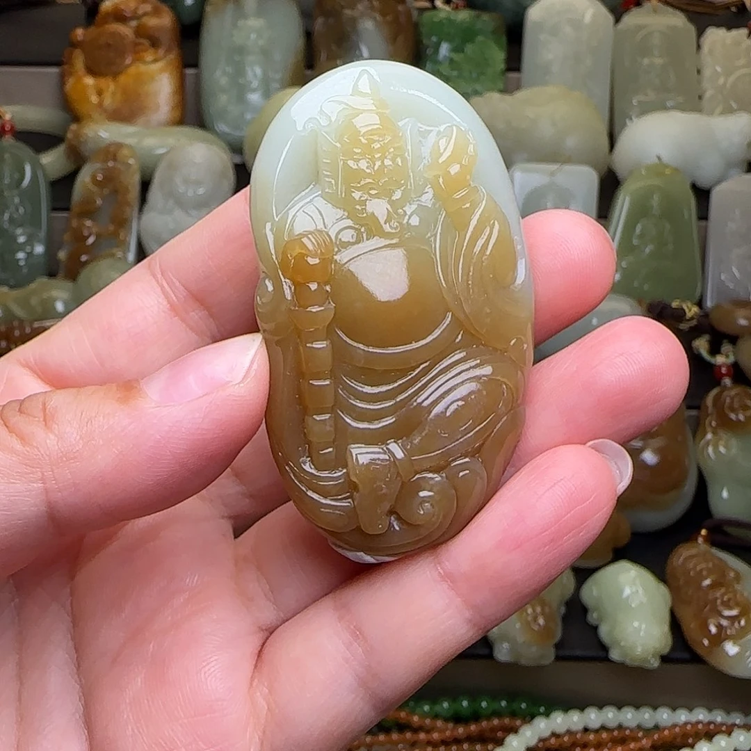 和田玉未镶嵌颈饰渡*꧂